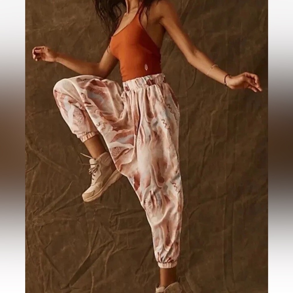 Free People Movement All Strapped One Piece Harem Jumpsuit